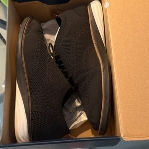 Cole Haan Black Knit Oxfords